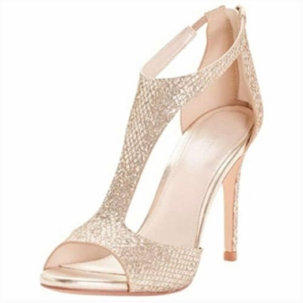 David’s Bridal Saylor T-strap heels size 10 NWOT